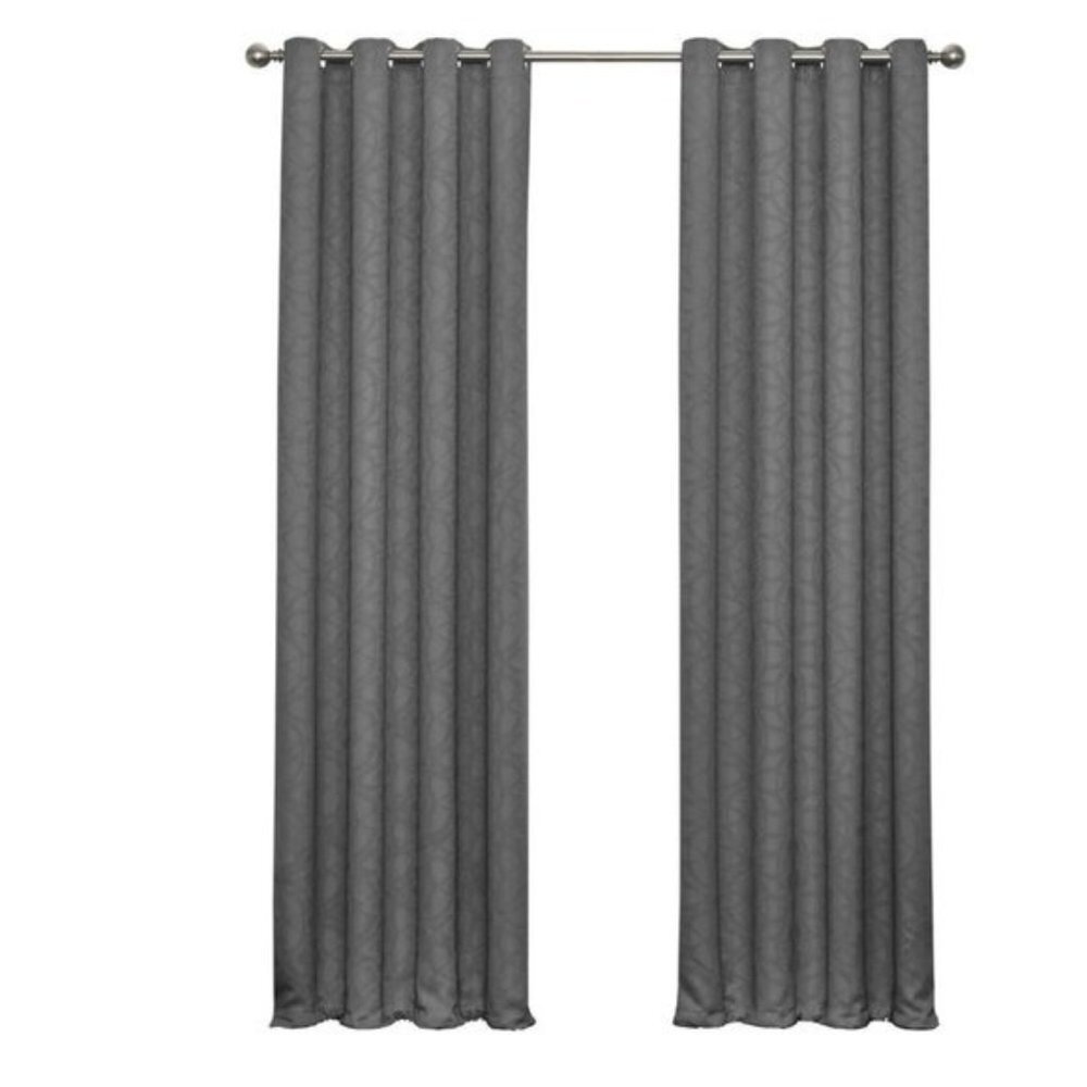 MERCURY ROW Shively Smoke Gray Blackout Curtain Panel Grommet 52 x 108 NEW NIP